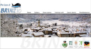 La prima versione di prolocobrinzio.it, risalente al 2002